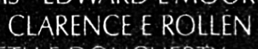 rollen's name engraved in the Wall